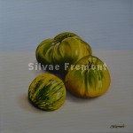 Tomates Green ZebraHuile sur toile20 x 20 cm