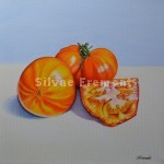 Tomates OrangesHuile sur toile20 x 20 cm